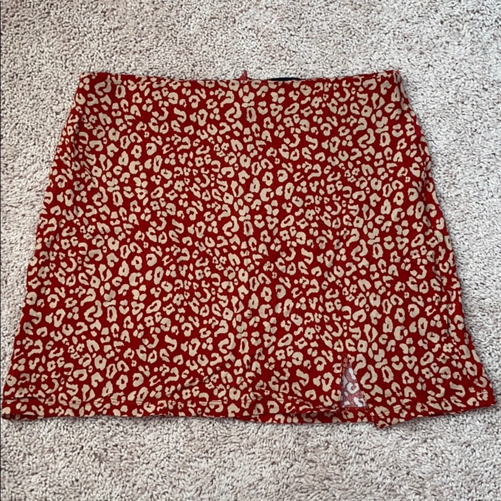 Kendall and Kylie luxe leopard mini skirt
